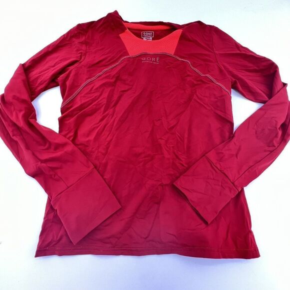 Gore Running Wear Long Sleeve Jersey Red Size Large Women’s - Picture 1 of 4